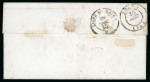 1850, Lettre pour Rouen affranchissement Cérès 25