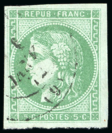 1870, Y&T n°42Bb Émission de Bordeaux 5 centimes