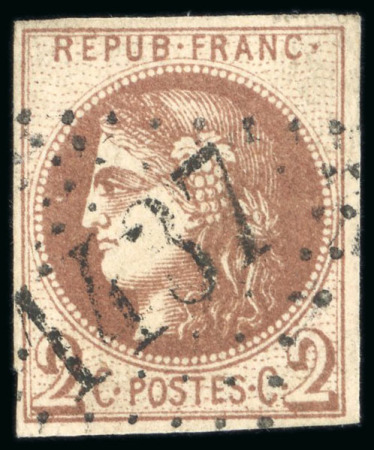 Stamp of France » Emission de Bordeaux 1870, Émission de Bordeaux Y&T n°40Ac 2 centimes