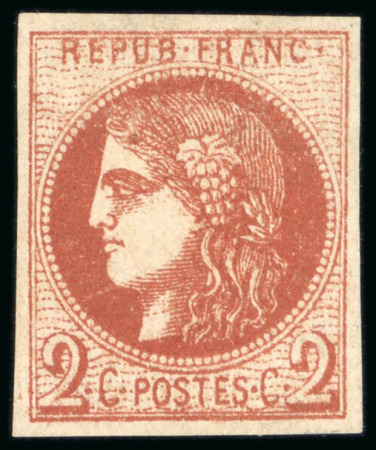 Stamp of France » Emission de Bordeaux 1870, Émission de Bordeaux Y&T n°40Bf 2 centimes