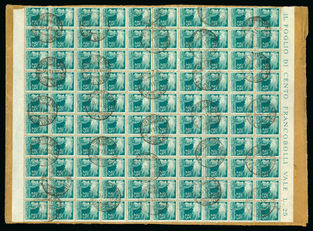 Stamp of Italy » Repubblica L'uso del 25 c. della serie "Democratica": Collezione composta da 23 pezzi