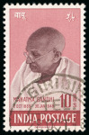 1948 Three used sets of the Gandhi four values 1 1/2a to 10a, fine selection. 