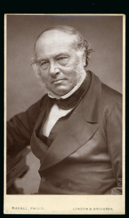 Stamp of Great Britain » Literature 1862 Rowland Hill Carte de Visite (50mmx100mm) photographic portrait in black and white, mounted on thick card, Mayall 