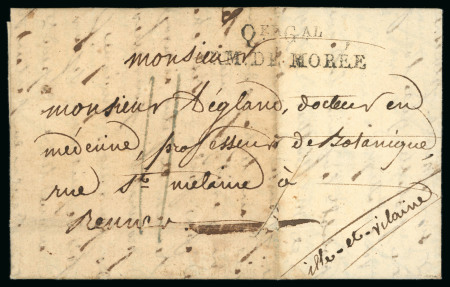 Stamp of France 1829, Quartier Général Armée de Morée, Lettre datée