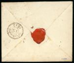 1813, N°19 Grande Armée, Enveloppe pour Paris avec