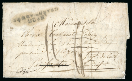 Stamp of France 1813, N°26 Grande Armée, Lettre du camp de Pfassendorf