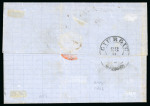 1872 (Sept 27) Cover to Giurgio franked with a 10b ultramarine, 15 covers known with this stamp, rare manuscript