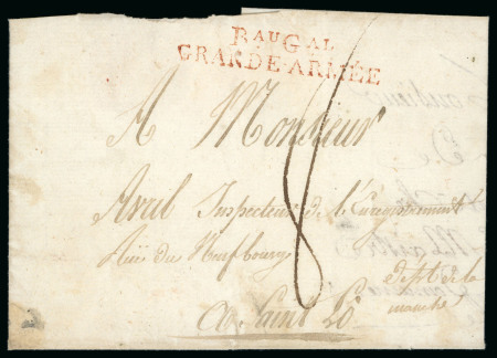 Stamp of France Bureau Général Grande Armée (rouge), Lettre retournée