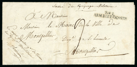 Stamp of France 1809, N°1 Armée d'Allemagne, Lettre datée du 5 juin