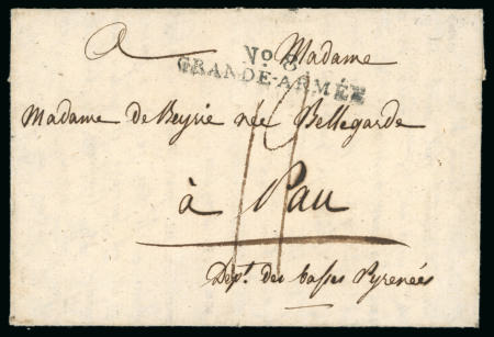 Stamp of France 1812, N°8 Grande Armée, Lettre datée du 9 août
