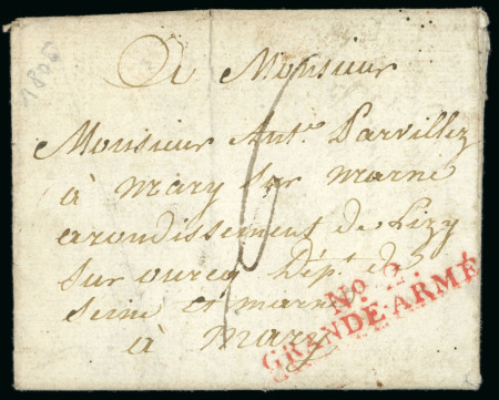 1806, N°2 Grande Armée (rouge), Lettre datée du