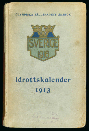 Sweden Olympic Society Yearbook "Idrottskaleder 1913" in Swedish