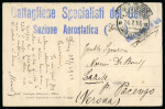 Stamp of Italy » Italian Colonies and Possessions » Tripolitania 1913, cartolina da Derna con timbro "Battaglione Specialisti del Genio/Sezione Aerostatica ( )"