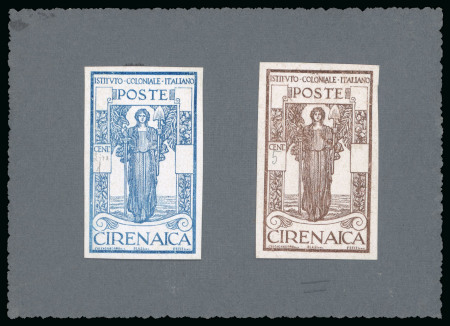 Stamp of Italy » Italian Colonies and Possessions » Cyrenaica (Cirenaica) 1926, Pro Istituto Coloniale, sei prove d’archivio su carta gessata