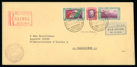 Stamp of Italy » Regno d'Italia » Servizio Aereo 1933, Crociera Nord Atlantica del Decennale - Servizio di Stato, raccomandata via aerea