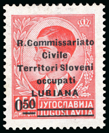 Stamp of Italy » Italian Areas - Lots and Collections 1941 Occupazione di Lubiana : Collezione composta da Francobolli nuovi, 