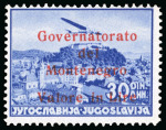 Stamp of Italy » Lotti e Collezioni Misti 1941 Occupazione del Montenegro: collezione avanzata montata su 16 pagine d’album, 