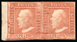 1859, selezione di dieci francobolli