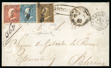 Stamp of Italian States » Sicily 1860 assicurata tricolore da Noto
