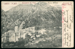 1907 (April 23) Picture postcard of Mount Athos 0p rose (without varnish bars) tied by very scarce "Solonich Ü"