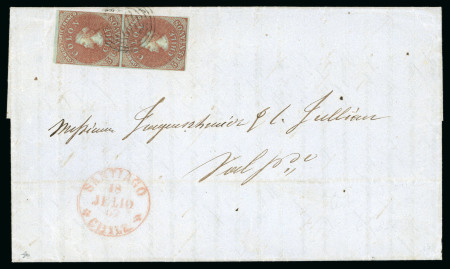 1855-65 Collection of 45 covers all franked postage mail as well as postal stationery covers,