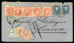 Stamp of Argentina 1870 (Jan 20) Envelope from Buenos Aires to Italy, underpaid with postage dues