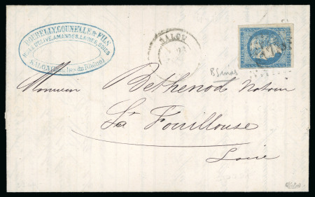 1871, Lettre imprimée du 23 janvier affranchissement