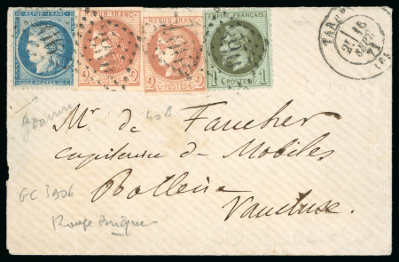 1849-1871, Collection de l'Émission de Bordeaux avec