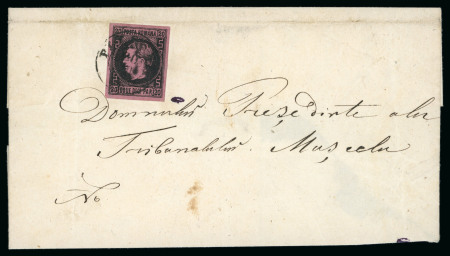 1866 20p on thick paper, good to large margins, tied to cover by Pitesti 20.10 cds