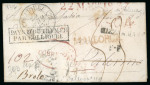 1837, Lettre des Baléares (Espagne) pour Palerme (Italie)