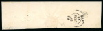1850, Fragment de lettre avec Cérès non dentelé