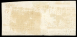 1863-65 Tughra Third Printing 1pi black on grey-lilac, used horizontal strip of three