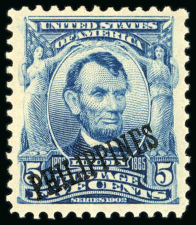 Stamp of United States » U.S. Possessions » Philippines » U.S. Administration - Regular Issues 1904, 5c blue, Special Printing, mint