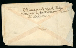 1899 Occupation mail at time of Spanish administration, undated envelope with manuscript "USS Yosemite / Guam / Ladrones" and "1st letter"