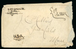 Stamp of United States » U.S. Possessions » Guam 1899 Occupation mail at time of Spanish administration, undated envelope with manuscript "USS Yosemite / Guam / Ladrones" and "1st letter"