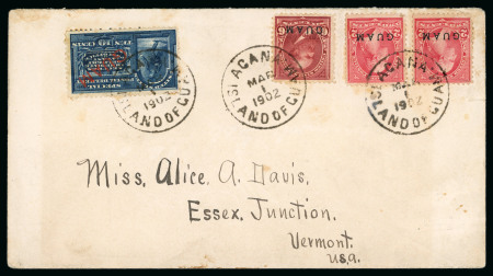 Stamp of United States » U.S. Possessions » Guam 1902 (Mar 1). Envelope with 1899 6c and two 2c with Special Delivery 10c, each tied by "AGANA / ISLAND OF GUAM" cds