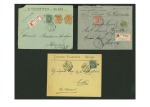 Stamp of Italy » Regno d'Italia 1895-97 Gruppo di sei pezzi con annulli di agenzie