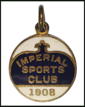 1908 Imperial Sports Club enamelled medallion for the Franco-British Exhibition