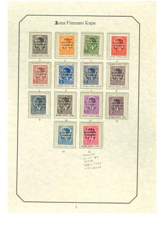 Stamp of Italy » Italian Areas - Lots and Collections 1941-42 Zona Fiumano Kupa: Interessante insieme di buon valore composto