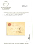 1849, Lettre pour Largentière (Ardèche) affranchissement
