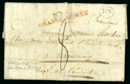 1807, N°43 Grande Armée (rouge), Lettre datée du