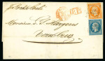 1860, Lette pour Verra Cruz affranchissement Empire