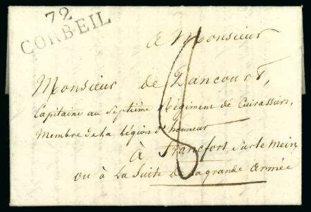 Stamp of France 1813, Lettre datée du 29 novembre adressée à "Francfort