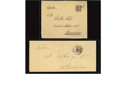 1898 Two covers including an envelope franked with