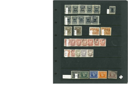 Stamp of Large Lots and Collections 1918-1970s, Used collection on 44 stockpages
