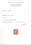 Stamp of France » Empire 1853-1862 1859, Empire non dentelé Y&T n°17B 80 centimes rose