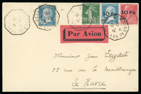 Stamp of France » Poste Aérienne 1928, Pasteur et Berthelot surchargés Île de France,