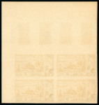 1954, Étude sur le timbre 10ème anniversaire de la