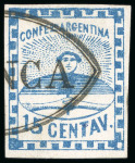 1858, "Confederación" group including the first issue