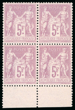 Stamp of France » Type Sage 1877, Type Sage 5 francs violet sur lilas, Y&T n°95